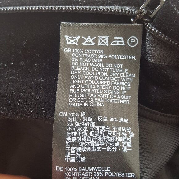 REISS ! Opal Velvet Flared Suit Trousers, Mid rise Satin side stripes( US/6) - Picture 11 of 11